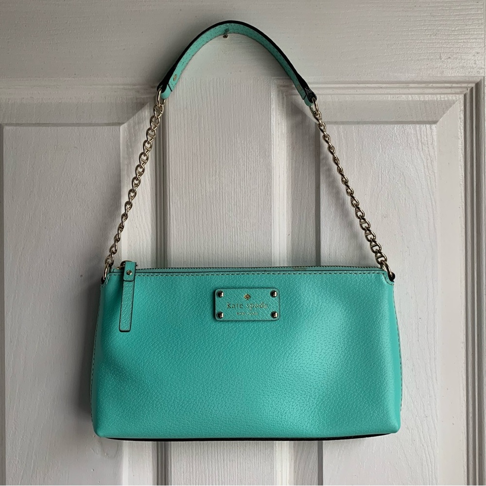 Kate Spade Turquoise Bag and Wallet w/ Dust bag - Picture 3 of 16